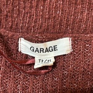 Garage Textured Knit in Deep Rust cardigan